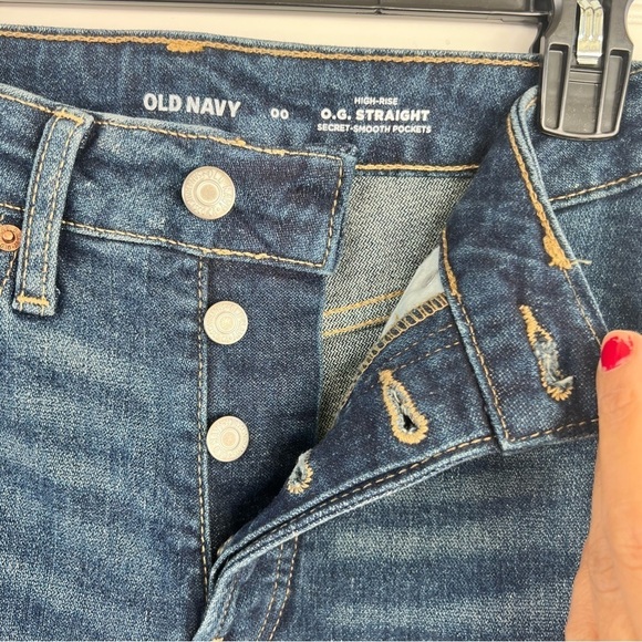 Old Navy HIGH-RISE O.G. STRAIGHT Size 00 NEW - Picture 7 of 11